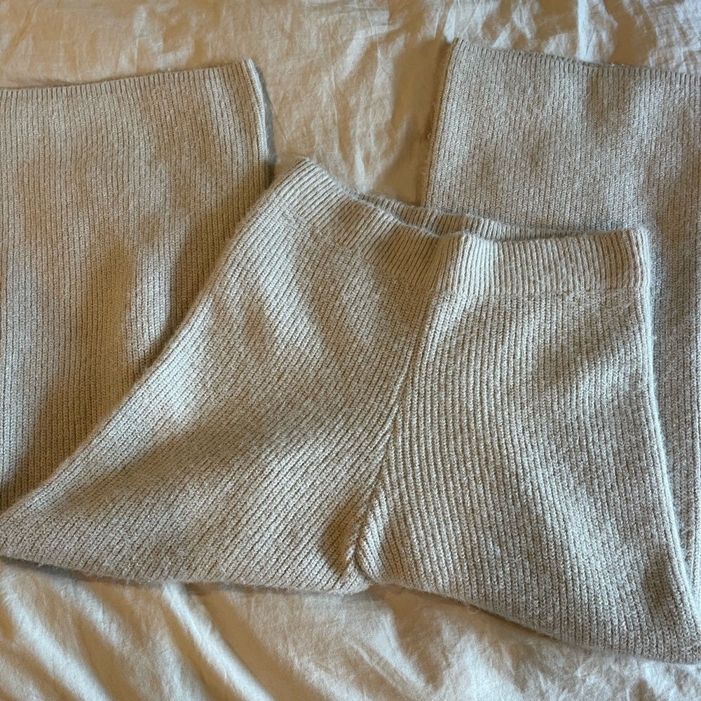 Cozy Cream Wide Leg Pants